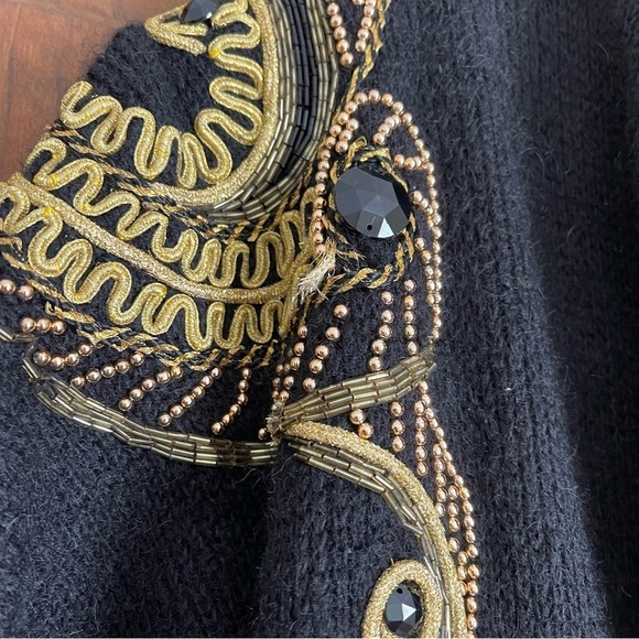 Vintage IB Diffusion wool/mohair sweater coat/ cardigan small - Picture 4 of 7